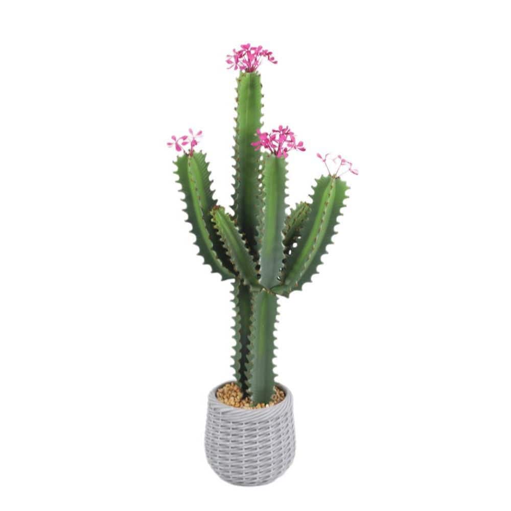 Gravee 3Ft（36In）Tall Artificial Cactus Fake Big Cactus Plants