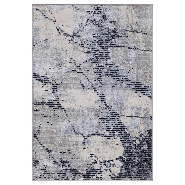 Home Decorators Collection Chloe Blue Doormat 2 ft. x 3 ft. Area Rug