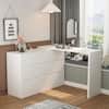 FUFU&GAGA 6-Drawer L-Shaped Chest of Drawers Cabinet with Rotatable Desktop 47.2 in. W x 51.2 in. D x 32.7 in. H KF260058-01