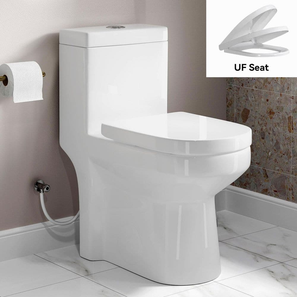 riro20jp様①YOSAチェア 一式 水素発生器・ウェア・ケープ付き Hanikes 1-Piece 1.1/1.6 GPF Compact Dual Flush Round Toilet