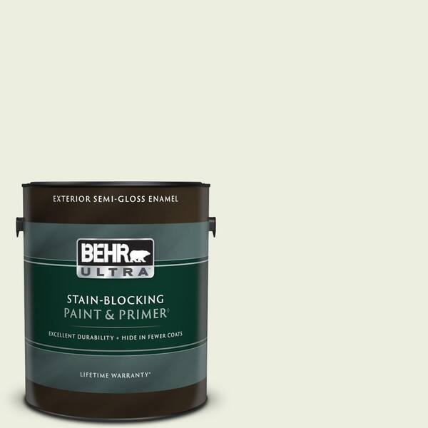 BEHR ULTRA 1 gal. #420E-1 Hemlock Bud Semi-Gloss Enamel Exterior Paint & Primer