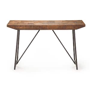 Walden 48 in. Brown Standard Rectangle Wood Console Table