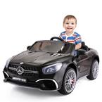 12-Volt  Kids Ride On Electric Car Licensed Mercedes Benz Vehicle with Remote Control, Black