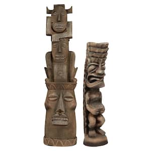 Tiki Gods The Art of Celebration Luau and 3 Pleasures Gods Statue Set (2-Piece)