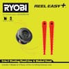 RYOBI REEL EASY+ 2-in-1 Pivoting Fixed Line and Bladed Head for Bump Feed  Trimmers, AllSurplus
