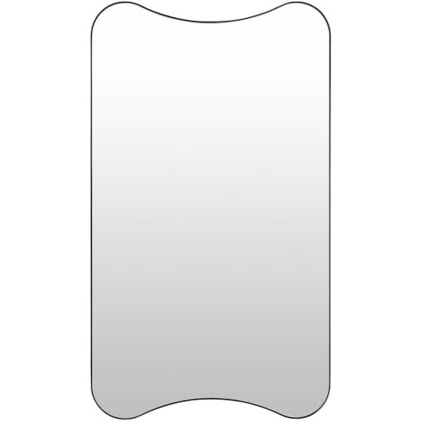 Livabliss Lea 36 in. x 21 in. Black Framed Decorative Mirror