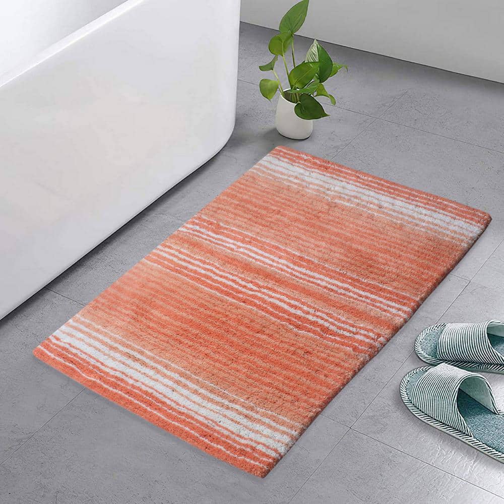2 PCS Absorbent Bath Mat Rug Sets, Quick Drying Mat Silicone Magic Bath Mat  Non-slip Floor Rug Rubber Backed for Bathroom Kitchen Shower Sink, Water