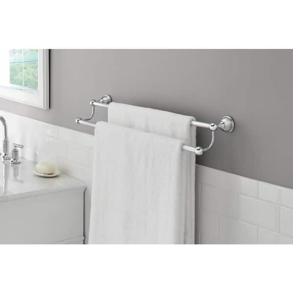 Mandouri Series 24 in. Double Towel Bar in Chrome