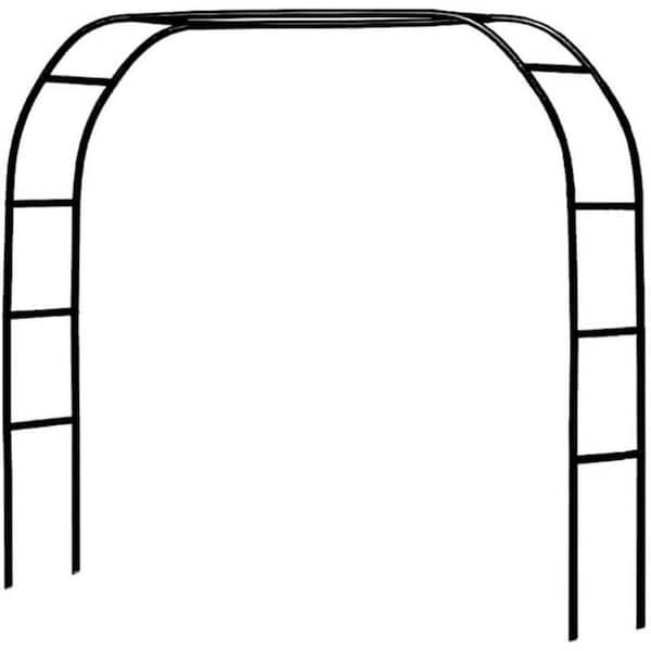 Amucolo 94.5 in. x 55.1 in. Black Adjustable Wedding Arch Trellis Bridal Party for Climbing Plant Decoration Wide Arbor