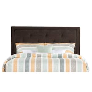 Becker 79 in. W Black/Brown King Headboard with Bed Frame