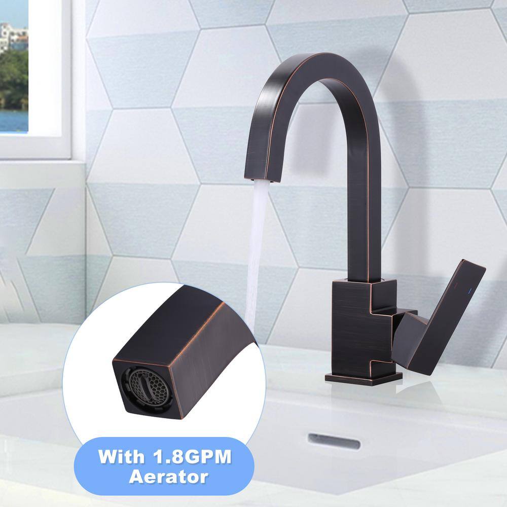 Oil Rubbed Bronze Single Handle Bar Faucet