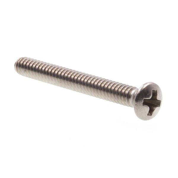 Prime-Line #4-40 x in. Grade 18-8 Stainless Steel Phillips Drive Oval Head  Machine Screws (25-Pack) 9010371 The Home Depot