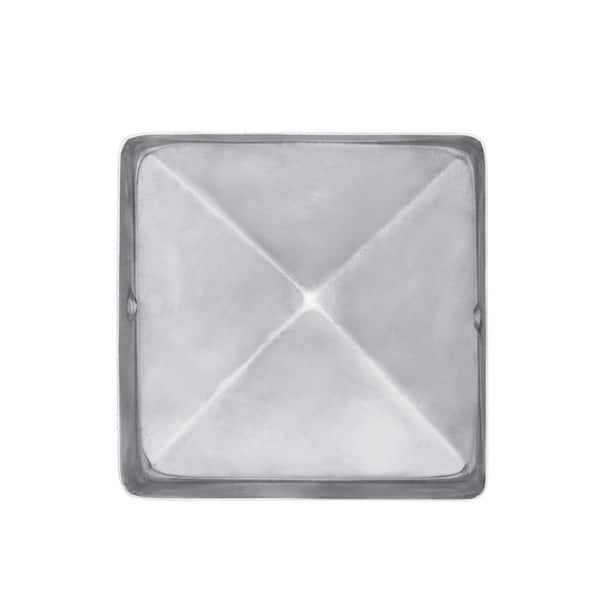 Protectyte 5 in. x 5 in. Stainless Steel Pyramid Slip Over Fence Post Cap