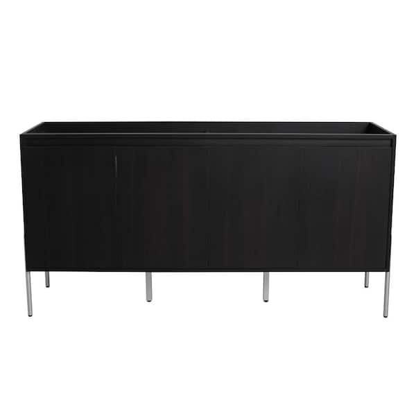 60 in. Bath Vanity Cabinet without Top in Dark Oak Unassembled