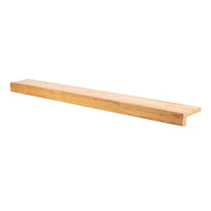 0.75 in. x 5.25 in. x 48 in. Prefinished Natural White Oak Wood Modern Retread Stair Nosing