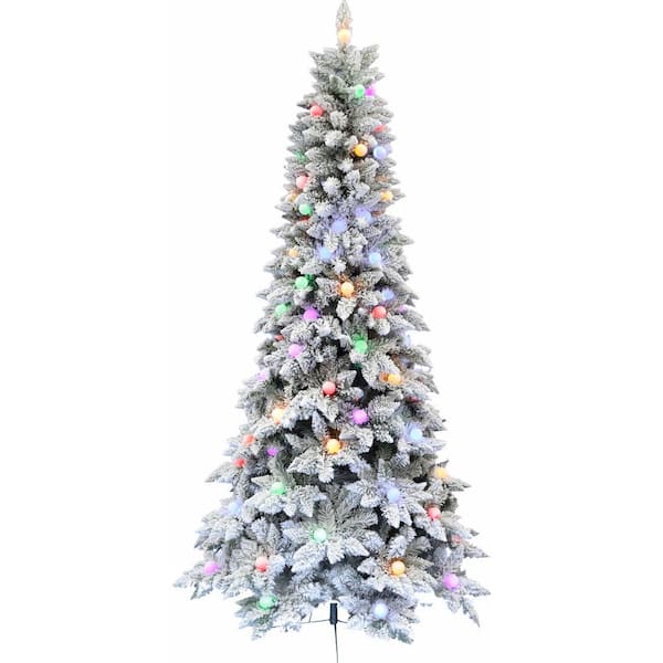 【中古】 White Christmas Topbuy 7' White Unlit Full Christmas Tree with Sturdy Metal
