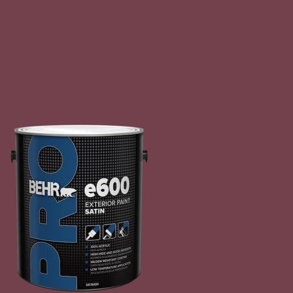 BEHR PRO 1 gal. #T11-4 Blood Rose Satin Exterior Paint