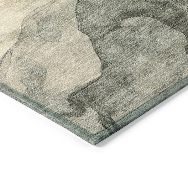 Chantille Machine Washable Indoor/Outdoor Abstract ACN2109 Orange 5 ft. x 7 ft. 6 in. Area Rug