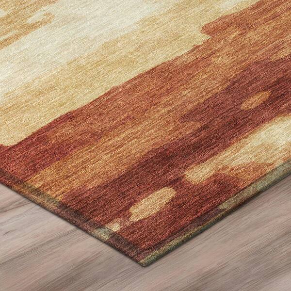 Chantille Machine Washable Indoor/Outdoor Abstract ACN2876 Paprika 2 ft. x 3 ft. Accent Rug