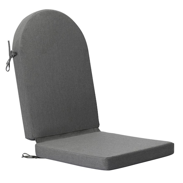 Addison 1 Piece 20.3 in. x 47 in. Beige Outdoor Patio Adirondack Chair Seat Pillow Cushion in Gray
