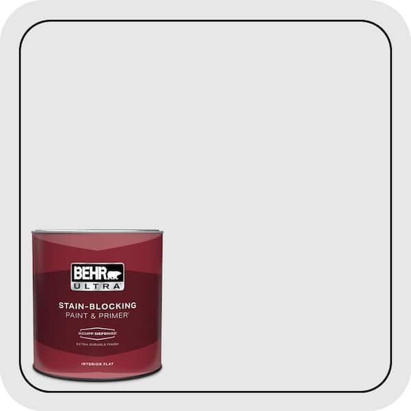 BEHR ULTRA 1 qt. #PR-W09 Nimbus Cloud Extra Durable Flat Interior Paint & Primer