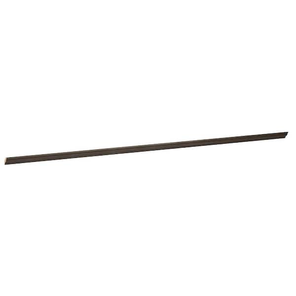 QuickShip 96 in. W x 2.19 in. H x 2.06 in. D Solid Wood Tall Crown Moulding in Fieldstone