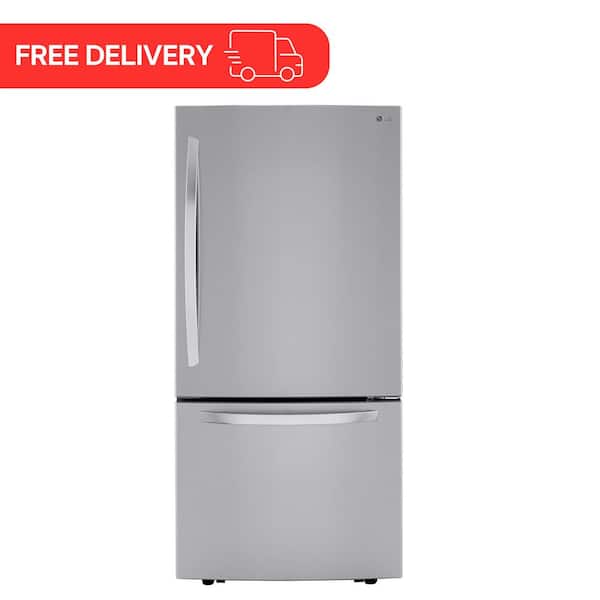 33 in. W 26 cu. ft. Bottom Freezer Refrigerator w/ Multi-Air Flow and Smart Cooling in PrintProof Stainless Steel