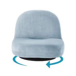 Geovanny Blue Polyester Chair With 5 Adjustable Positions
