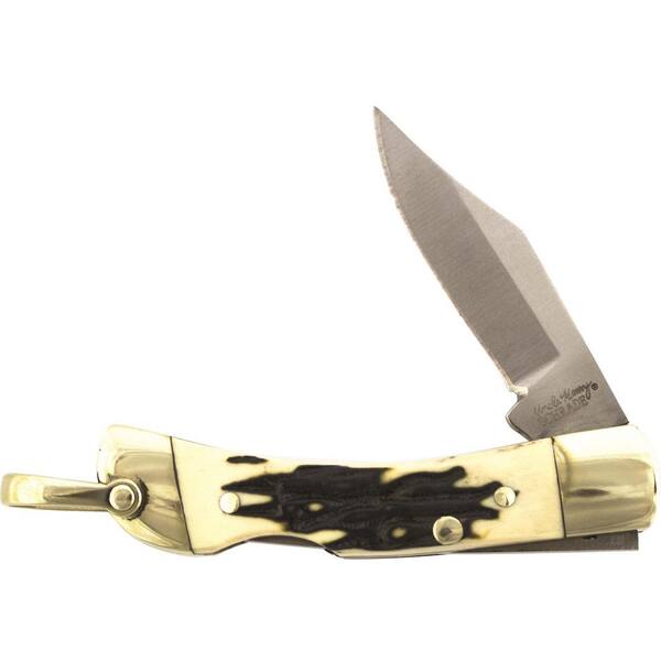 Schrade 1.5 in. Carbon Steel Carbon Steel Folding Knife
