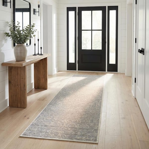 Monaco Summer Quay Cocoa Natural 2 ft. x 8 ft. Indoor/Outdoor Runner Rug