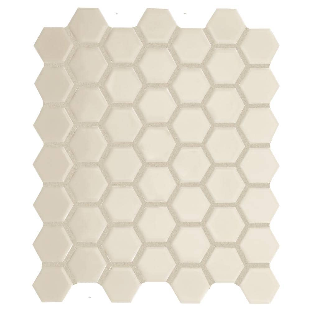 Daltile Restore Ivory 10 in. x 12 in. x Glazed Ceramic Mosaic Tile (pack 2 of 9.72 sq. ft./Case)