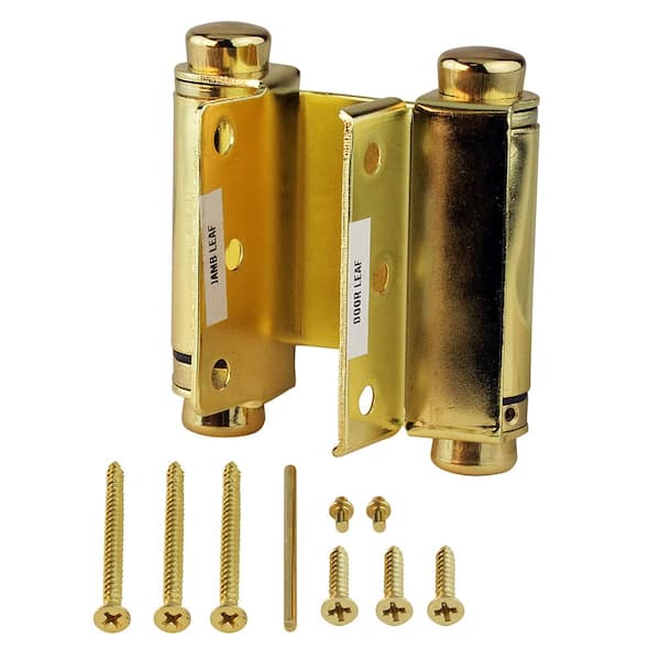 Hillman 852546 3in Satin Brass Double Acting Spring Hinge 