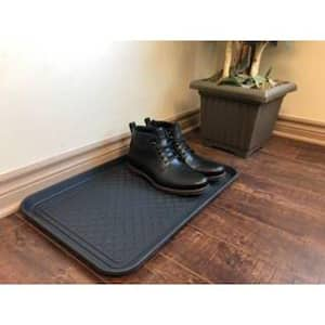 All-Weather Indoor/Outdoor Boot Tray - Weather-Resistant Hard Plastic Shoe  Mat with Raised Edge by Stalwart (Black) - On Sale - Bed Bath & Beyond -  12097016