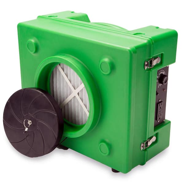 B-Air 1/3 HP 2.5 Amp HEPA Air Scrubber Purifier for Water Damage Restoration Negative Air Machine in Green