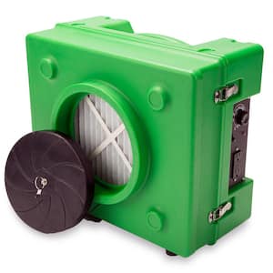 1/3 HP 2.5 Amp HEPA Air Scrubber Purifier for Water Damage Restoration Negative Air Machine in Green