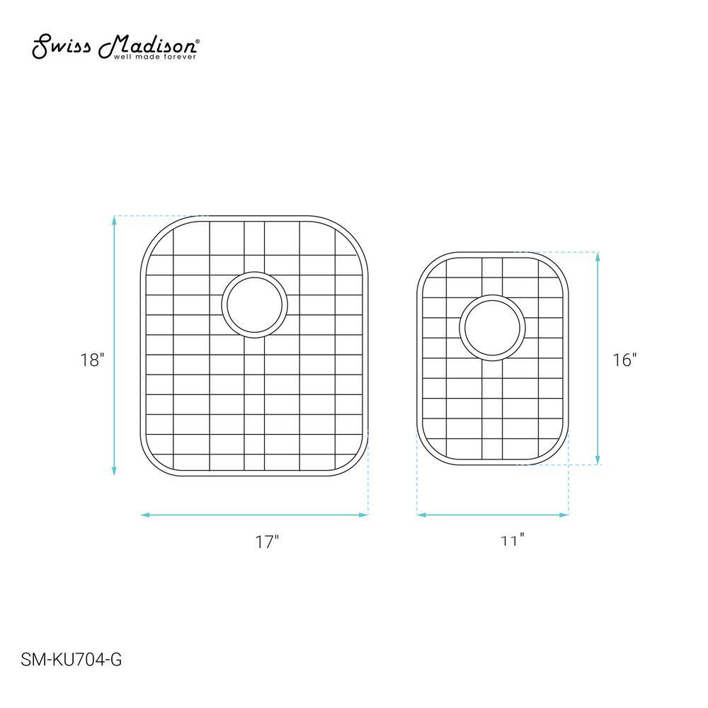 Stainless Steel Undermount Kitchen Sink Grid 32x21