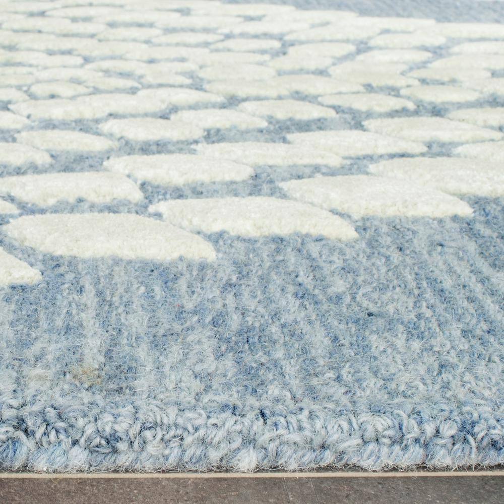 Bella Artisan Blue Wool 9' x 12' Hand-Tufted Area Rug