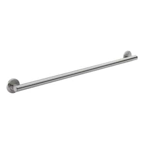 Dorind 36 in. x 1 1/4 in. Decorative Grab Bar in Brushed Stainless Steel