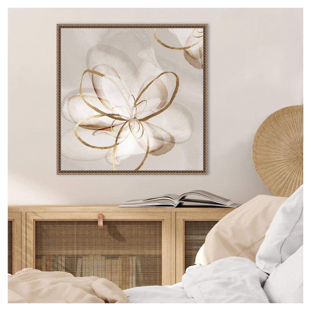 Eva Watts Abstract Floral Canvas Print with Bronze Frame, 22 x 22-in.