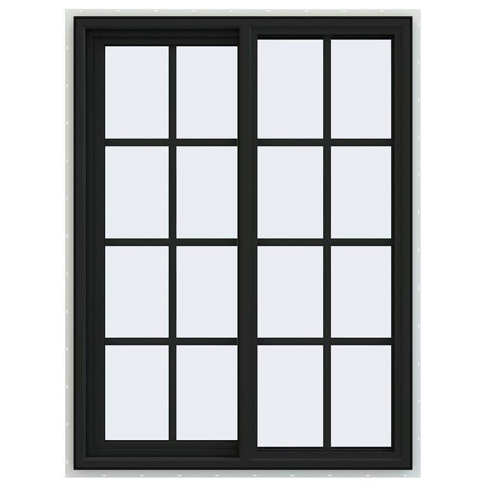 36 in. x 48 in. V-4500 Series Bronze FiniShield Vinyl Left-Handed Sliding Window with Colonial Grids/Grilles price history on PriceWatchPro