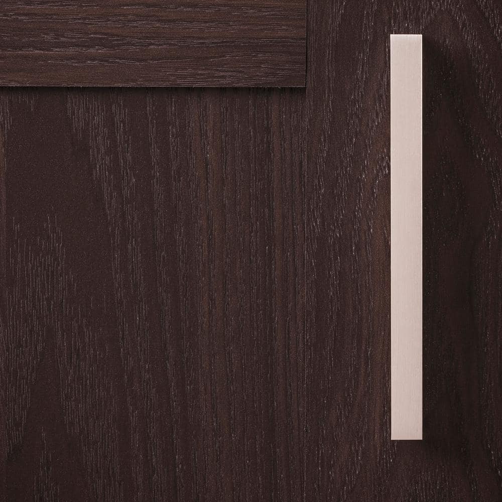 Brushed Nickel Modern Finger Cabinet Drawer Pulls