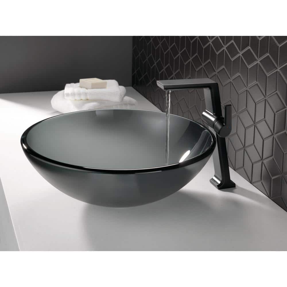 Pivotal Matte Black 10.25" Modern Vessel Sink Faucet