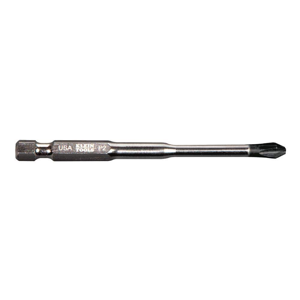 Klein Tools #2 Phillips 3-1/2 in. Steel Power Driver Bit (5-Pack)