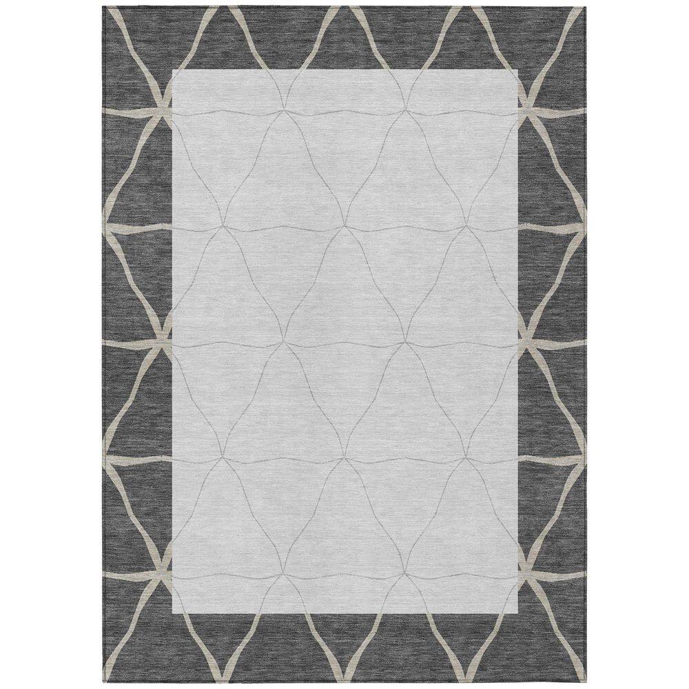 Chantille Machine Washable Indoor/Outdoor Abstract ACN2841 Graphite 8 ft. x 10 ft. Area Rug price history on PriceWatchPro