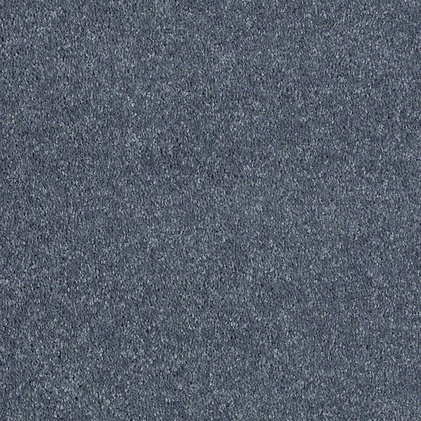 Brave Soul I - Blue Reflection - 15 ft. 34.7 oz. Polyester Texture Carpet - Installation Required