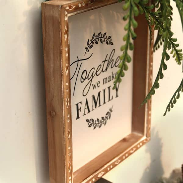 PARISLOFT Rustic Thankful Wood Block Sign Farmhouse Style Tabletop Decor  SG0043A-T - The Home Depot