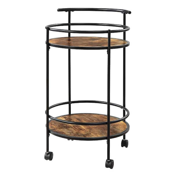 Convenience Concepts Designs2Go Charlie Serving Bar Cart with Casters