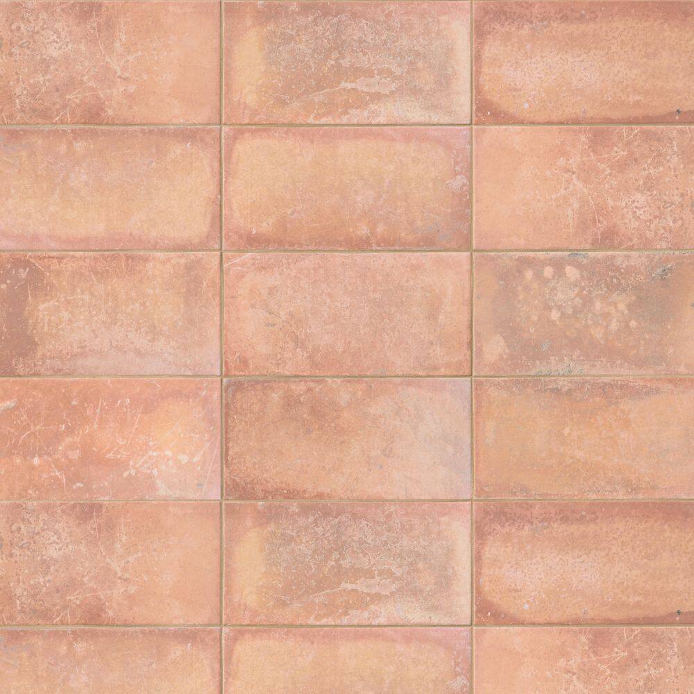 Cotto Fiamma 6 in. x 12 in. Matte Porcelain Brick Look Floor and Wall Tile (5.38 sq. ft. /Case) price history on PriceWatchPro