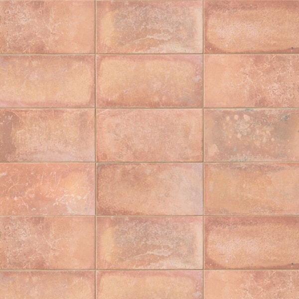 MSI Tavera Cotto 6 in. x 12 in. Red Matte Porcelain Brick Look