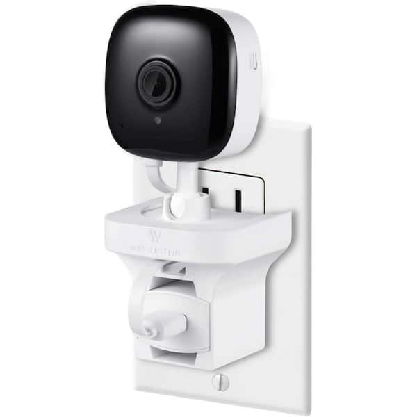 Wasserstein AC Outlet Swivel Mount for Kasa Spot Indoor Camera - Flexible Mounting Option for Your Home Security Camera in White